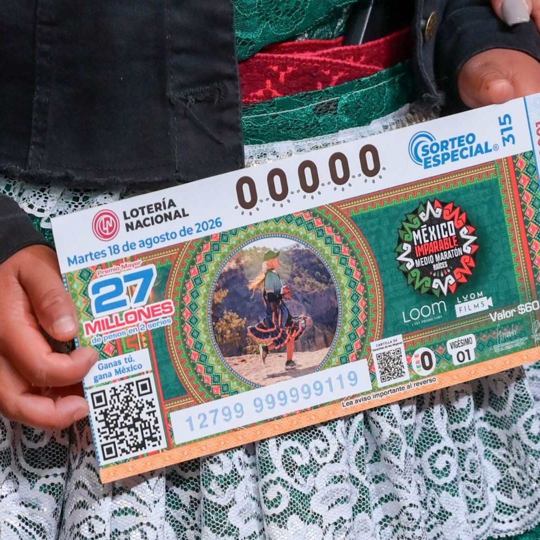 Billete Sorteo Lotería Nacional Agosto 2026.